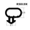 Rubber Door And Window Seal Bubble Gasket - Black - R5019X (Per Meter)