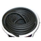 Rubber Door And Window Seal Bubble Gasket - Black - R5019X (Per Meter)