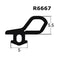 Rubber Door And Window Seal Bubble Gasket - Black - R6667 (Per Meter)