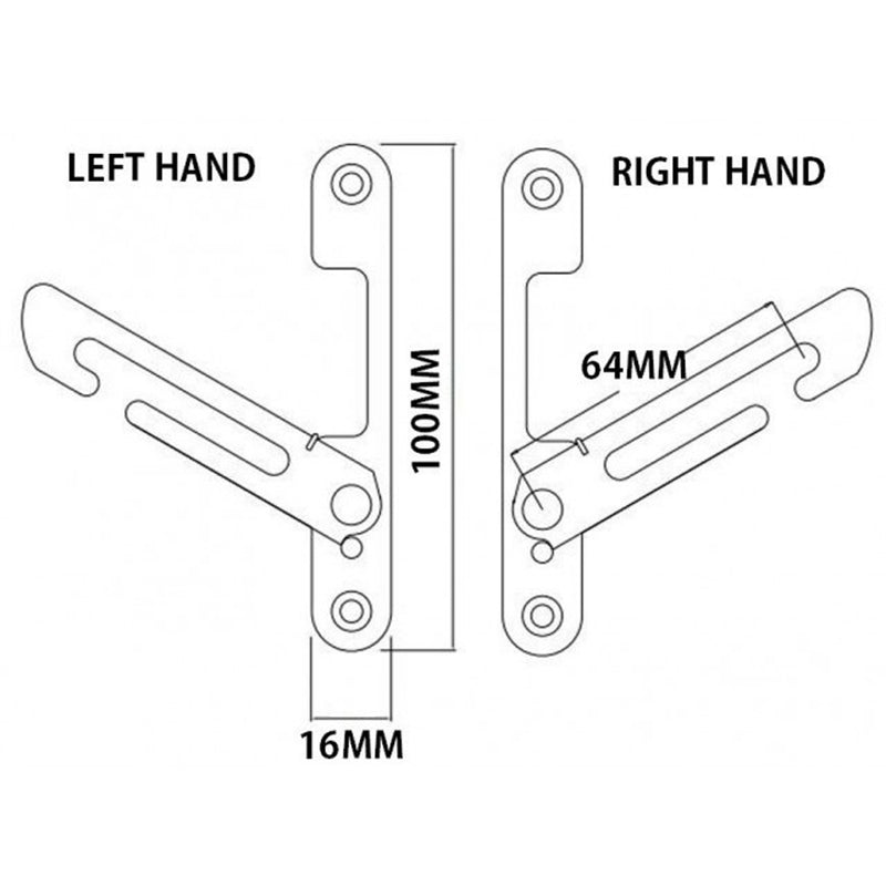 UPVC Window Restrictor. Child Lock Restrictor Hook Safety Catch