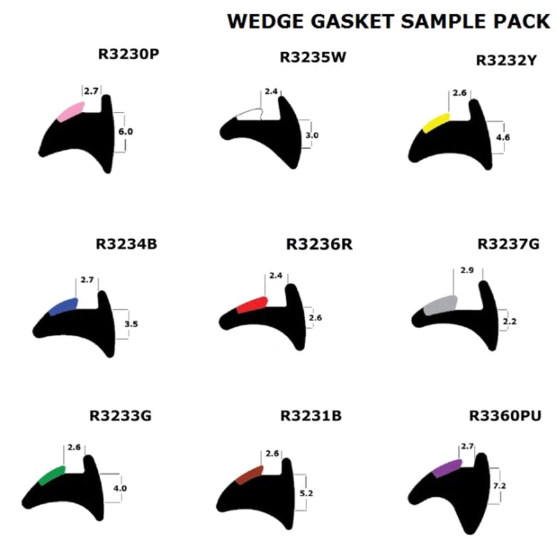 Rubber Door And Window Seal - Wedge Sample Pack