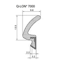 Qlon 7000 Schlegel Window and Door Gasket Weatherseal - Black (Per Metre)