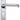 Polished aluminum internal door handle lever on backplate with keyhole for mortice lock.