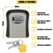 Combination Key Safe Wall Mounted Outdoor - Grey/ Black