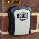 Combination Key Safe Wall Mounted Outdoor - Grey/ Black