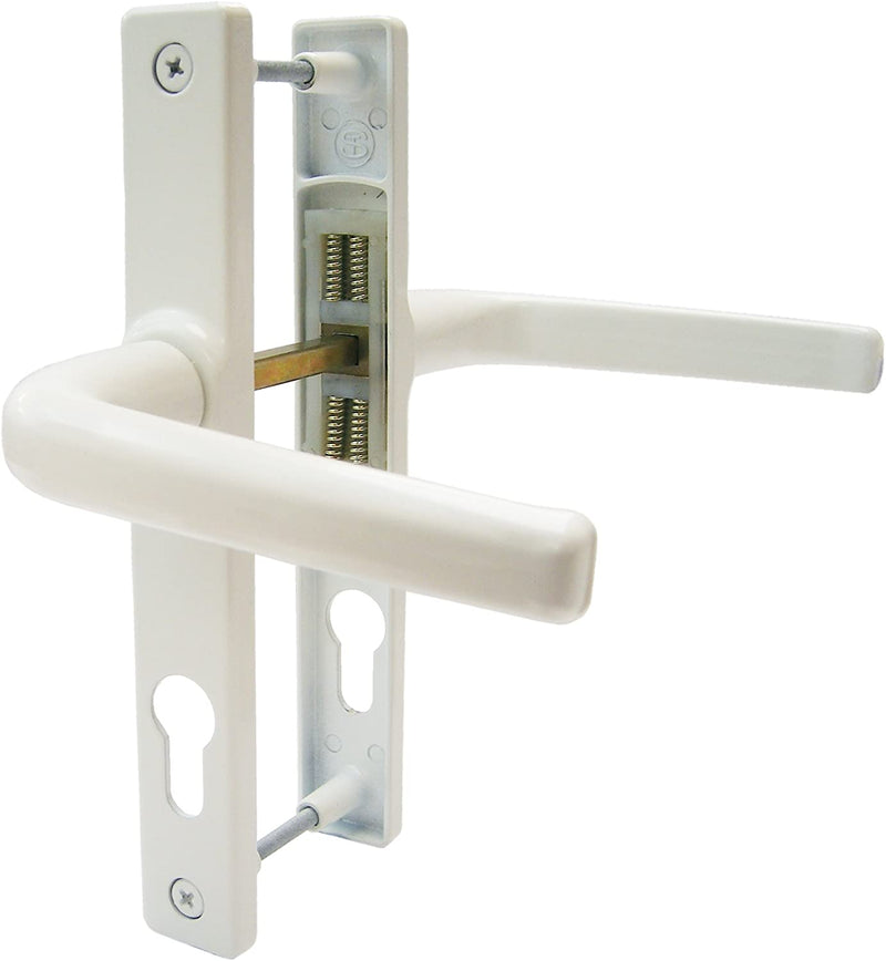 UPVC Door Handles - 70PZ 180mm Screws (Sprung) - White