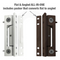 UPVC Butt Door Hinge 100mm