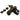 A set of brown sash jammers for uPVC windows and doors, including button spacers and uPVC screws.