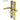 Gold UPVC door handles Lever with 92mm backset, featuring straight lever handles and keyholes on both backplates.