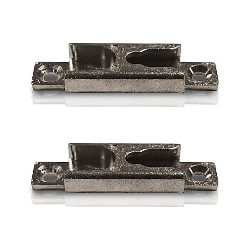 Two metal universal mushroom and roller keeps for doors and windows, displayed on a white background.