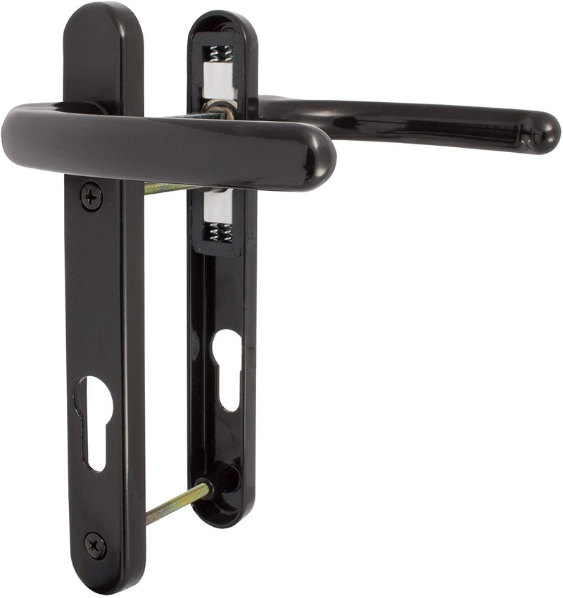 Black UPVC Door Handles 122mm Screws (Windsor Range)