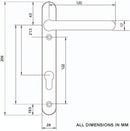 Hardex Gold UPVC Door Handles 122mm Screws (Windsor Range)