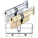 Thumb Turn Euro Cylinder Lock Door Barrel V5