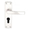 Aluminium Internal Door Handle Lever On Backplate Euro Lock Set 703