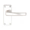 Aluminium Internal Door Handle Lever On Backplate Latch Set 706