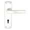 Aluminium Internal Door Handle Lever On Backplate Mortice Lock Set 704