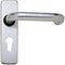 Internal Door Handle Lever On Backplate Polished Aluiminium Euro Lock Set 651