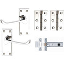 Internal Door Handle Pack Latch Set. Handles, Hinges, Latch CBX8647