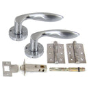Internal Privacy Door Handle Pack. Handles, Hinges, Latch PBX2020-PRV