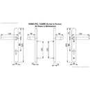 UPVC Door Handles - Lever Lever - D42 - Brass