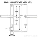 UPVC Door Handles - Lever Lever - D60 - Black