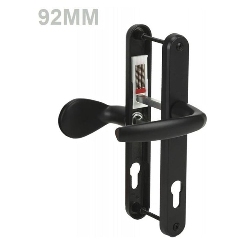 UPVC Door Handles - Lever Pad - D34 - Black