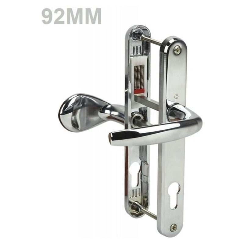 UPVC Door Handles - Lever Pad - D35 - Chrome