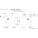 UPVC Door Handles - Lever Pad - D45 - Silver