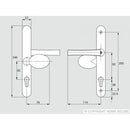 UPVC Door Handles - Lever Pad - D76 - Gold