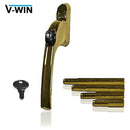 VERSA Inline Retro-fit Espag uPVC Window Handle - PVD Gold