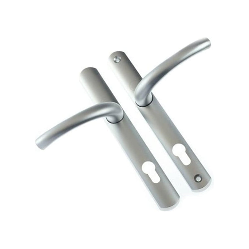 Yale Superior Long Backplate Handle Satin Silver