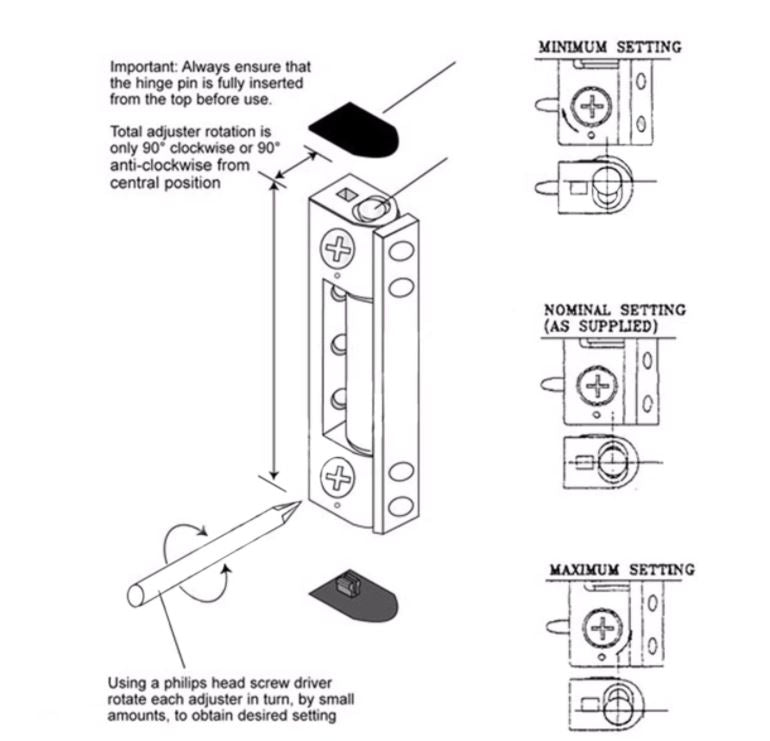 Yale Neon UPVC Rebated Butt Door Hinge - White